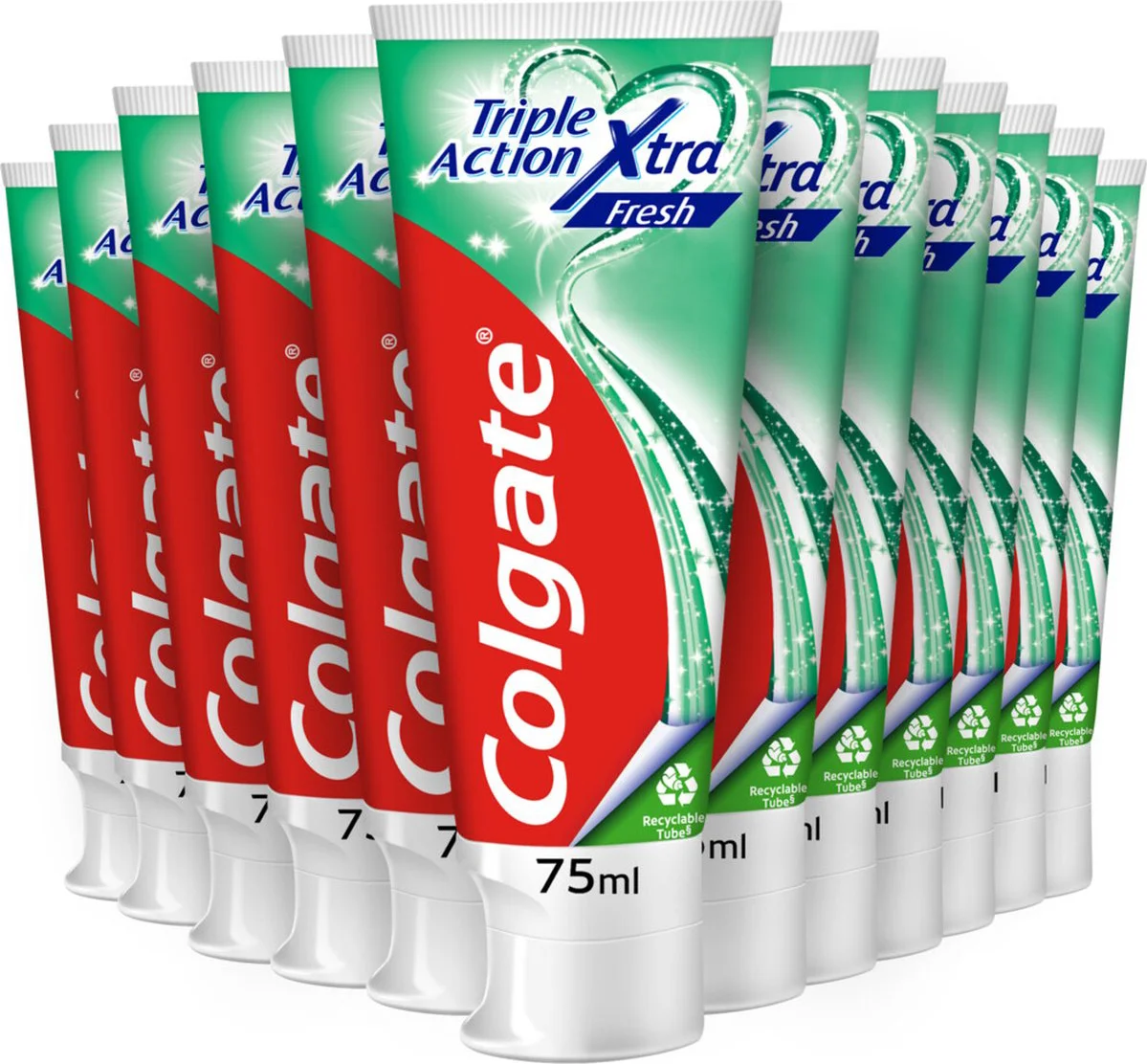 12x Colgate Tandpasta Triple Action Extra Fresh 75 ml