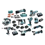 Makita DLX1009TJ1 Accu Combiset 10-delig 18V 5.0Ah in Mbox