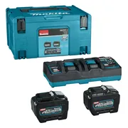 Makita Accu Starterset XGT DC40RB 2xBL4080F in Mbox - 191Y97-1