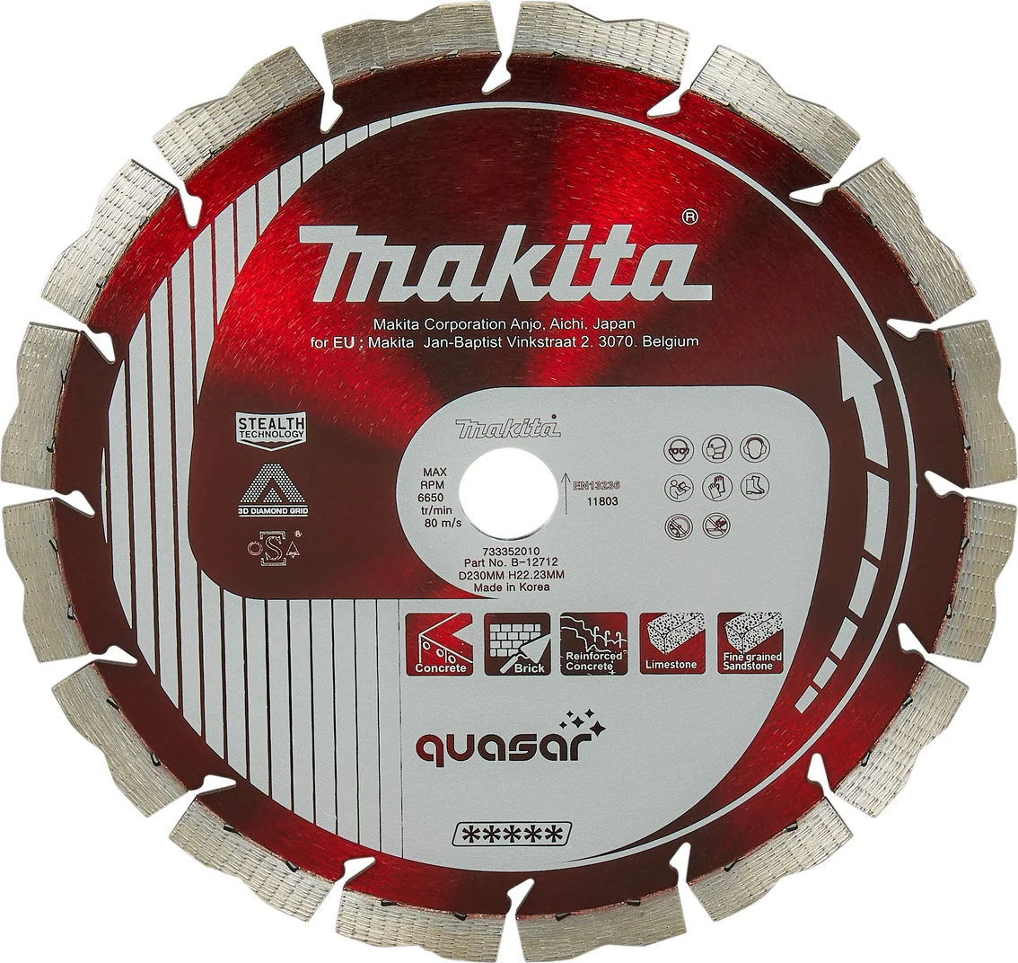 Makita B-12712 Diamantschijf | 230 x 22,23 x 2,6 mm