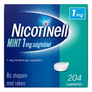 Nicotinell Zuigtabletten Mint 1 mg - voor stoppen met roken 204ST