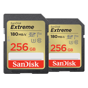 SanDisk SDXC Extreme 256GB 130MB/s DuoPack