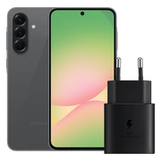 Samsung Galaxy A56 128GB Zwart 5G + Samsung Oplader 25 Watt Zwart