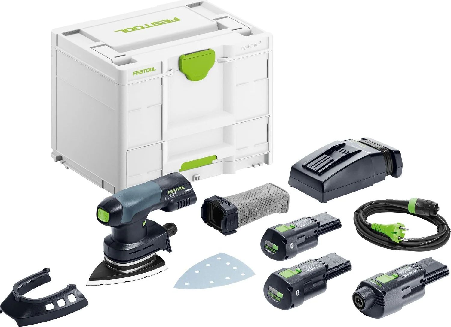 Festool DTSC 400 3,0 I-Set Accu Deltaschuurmachine 18V 3.0Ah in Systainer incl. ERGO Adapter - 578138