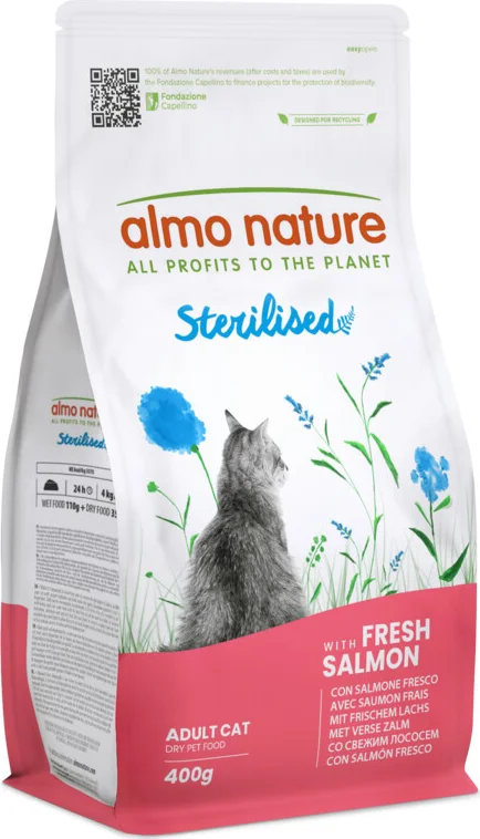 Almo Nature Kattenvoer Droog Sterilised Zalm 400 gr