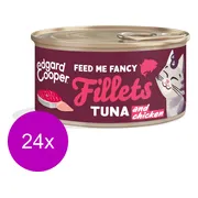 24x Edgard & Cooper Kattenvoer Fillets Tonijn - Kip 70 gr