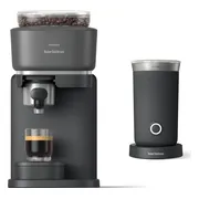 Philips Baristina + Melkopschuimer Bundel - BAR303/60 - Espressomachine - Pistonmachine - Zwart