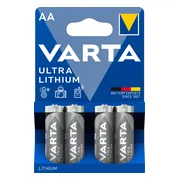 2x Varta Ultra Lithium Batterijen AA Blister 4 stuks