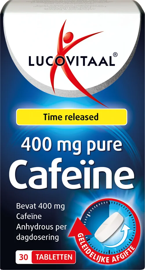 3x Lucovitaal Pure Cafeïne 400 mg 30 tabletten