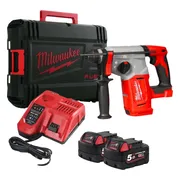 Milwaukee M18 BLH-502X Accu combihamer SDS-Plus 2,3J 18V 5.0Ah in HD-Box - 4933478894