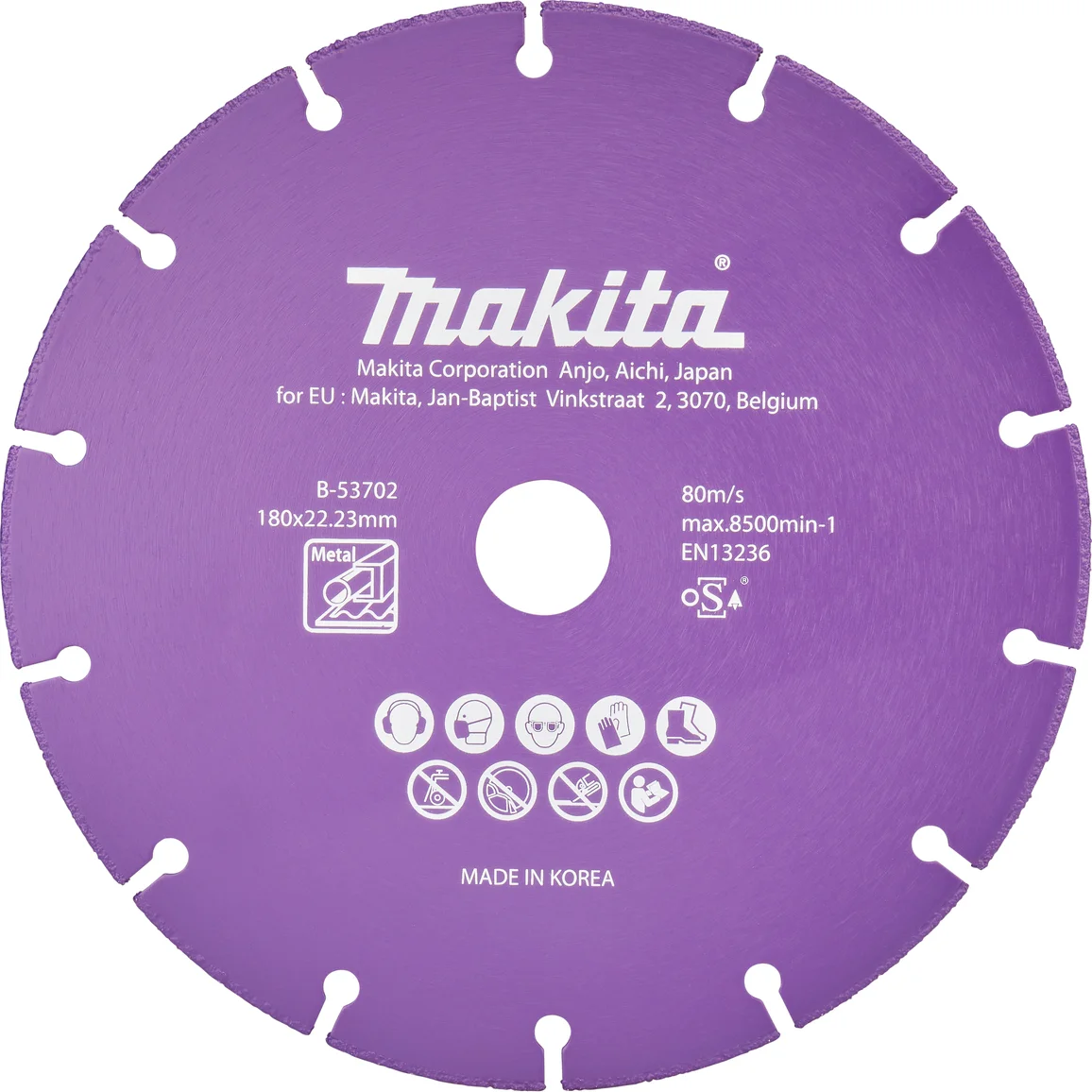 Makita B-53702 Diamantschijf staal | 180 x 22,23 x 1,3 mm