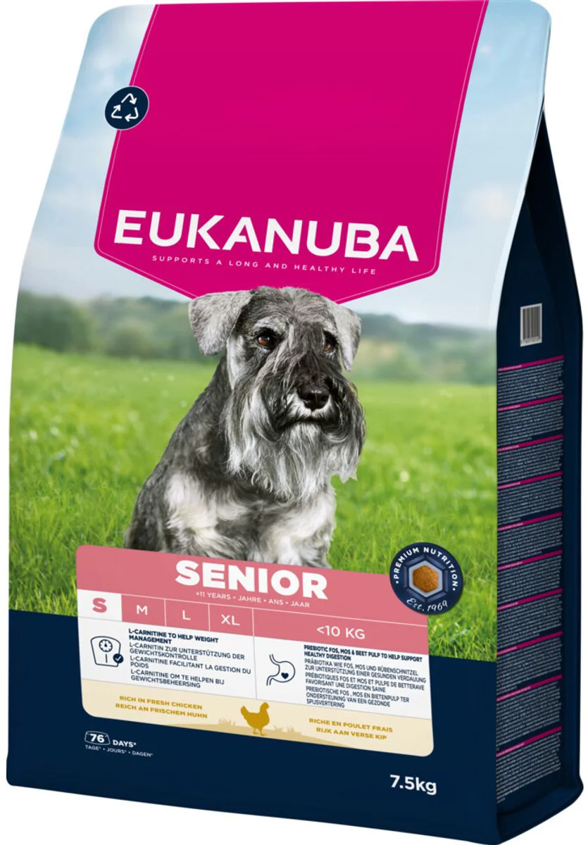 Eukanuba Hondenvoer Droog Life Care Dog Senior Small Kip 7,5 kg