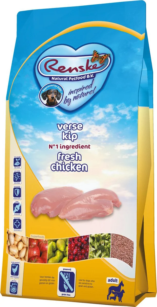 Renske Super Premium Graanvrij Adult Hondenvoer Kip 2 kg