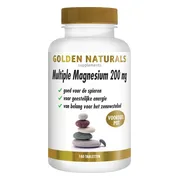 2x Golden Naturals Multiple Magnesium 200mg Vegan 180 tabletten