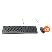 Logitech MK120 Toetsenbord en Muis QWERTY 2-Pack