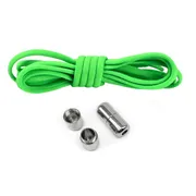 Elastische veters - (groen) - niet strikken - elastische veters zonder strikken - no tie - schoenveters - sportveters - rond - schoenveters - kinderveters
