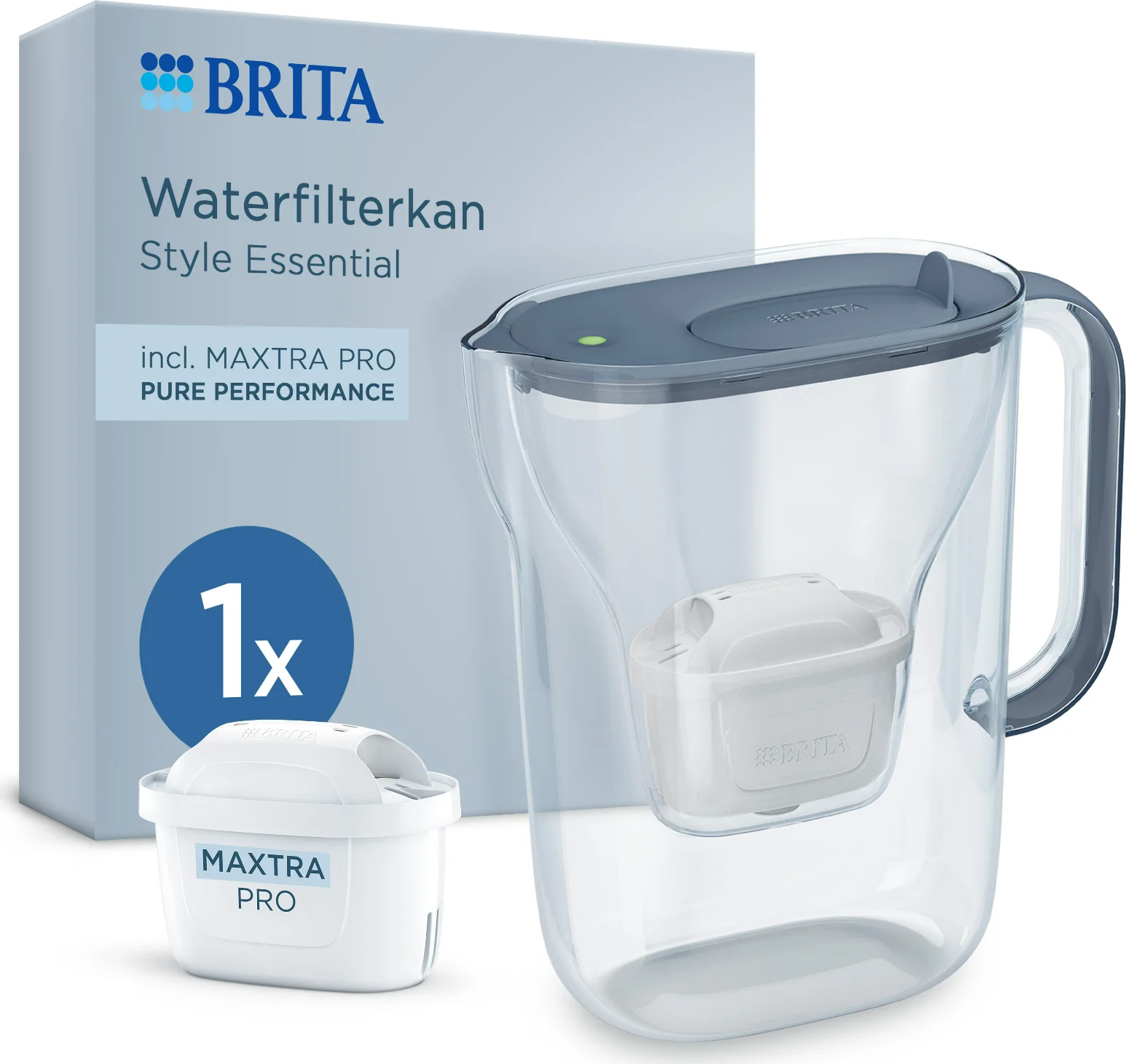 Brita Waterfilterkan Style Essential Cool Stone Blue 2,4LT