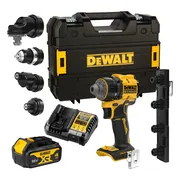 DeWALT DCD803M1T Multi-head accu schroefboormachine + 4x hulpstukken 18V XR 1x 4.0Ah in TSTAK