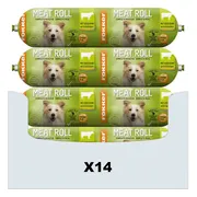 14x Fokker Meat Roll Hondenvoer Nat Rund - Zalm 350 gr