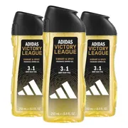 3x Adidas Shower Gel Victory League 250 ml
