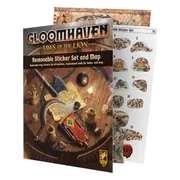 Gloomhaven Jaws of the Lion Removable Sticker Set & Map