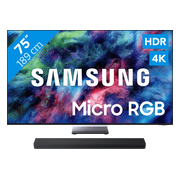 Samsung Micro RGB 75" R95H (2026) + Samsung HW-QS90H (2026)