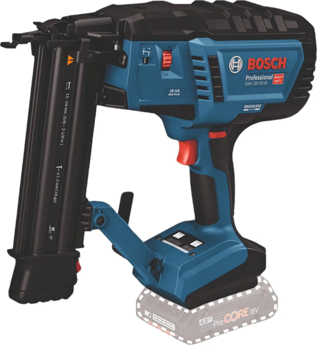 Bosch Professional GNH 18V-50 M Accu Afwerktacker 18Ga 18V Basic Body - 0601482400