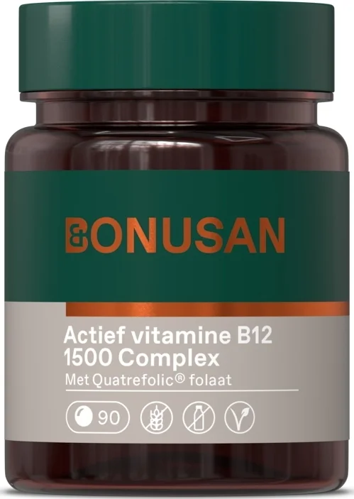 Bonusan Actief vitamine B12 1500 Complex Tabletten 90TB