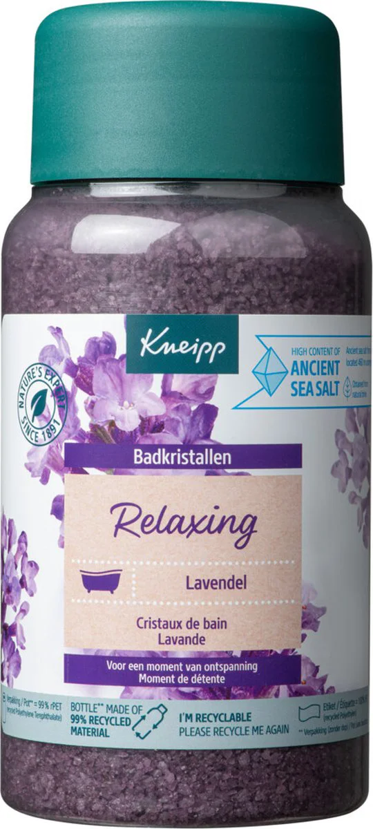 6x Kneipp Badkristallen Relaxing Lavendel 600 gr