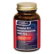 All Natural Vitamine B12 Methylcobalamine 1000mcg Kauwtabletten 90VCP