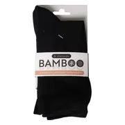 Naproz Bamboo Airco Sokken Zwart 3-Pack 35-38 3PR