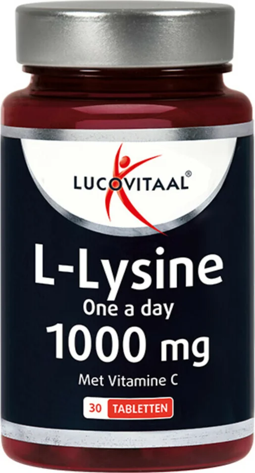 4x Lucovitaal L-Lysine 1000 mg One a Day 30 tabletten