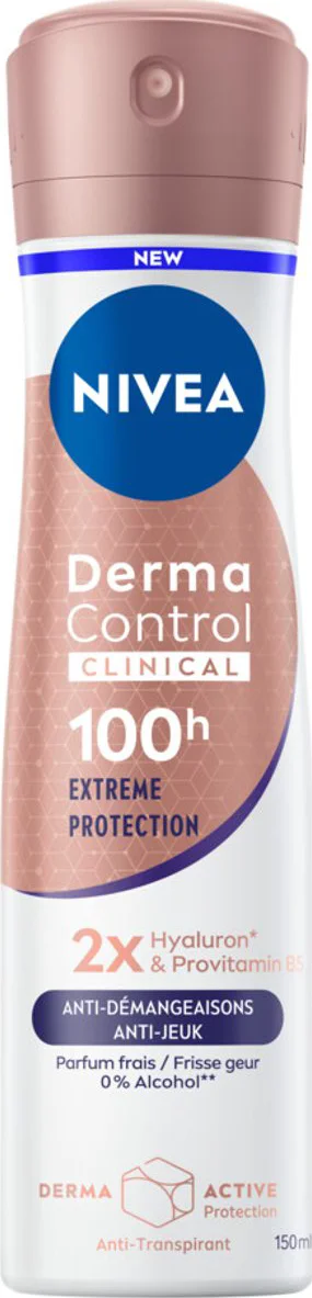 Nivea Derma Control Clinical 100H Ultra Comfort Anti-transpirant Spray 150ML