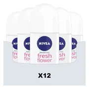 12x NIVEA Deodorant Roller Fresh Flower 50 ml