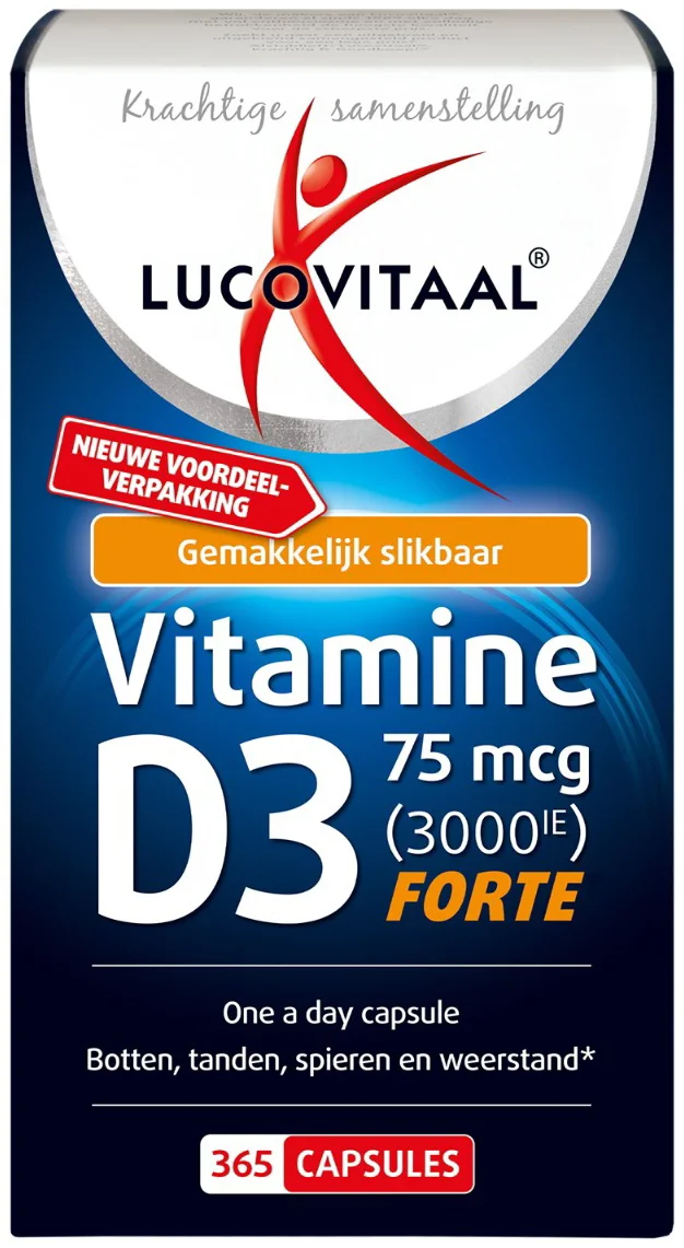 Lucovitaal Vitamine D3 75mcg Forte 365 capsules