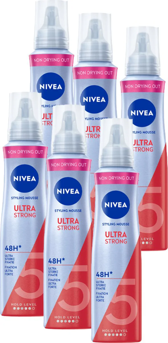 6x NIVEA Haarmousse Ultra Strong 150 ml