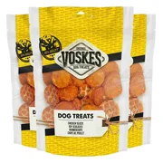 3x Voskes Hondensnacks Kip Schijfjes 100 gr