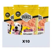 10x Voskes Hondensnacks Kip Schijfjes 100 gr