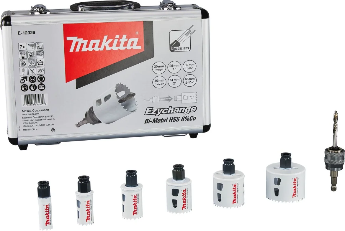Makita E-12326 Ezychange gatzaagset 7-delig hout/metaal
