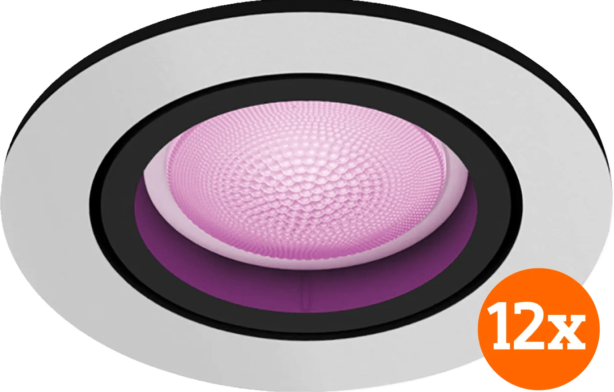 Philips Hue Centura inbouwspot White and Color - rond - Aluminium - 12-pack