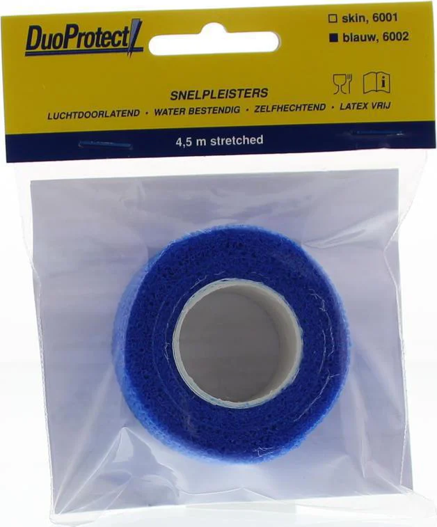 Duoprotect Snelpleister Stretch Blauw 4,5m