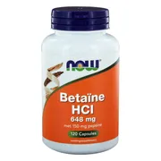 NOW Betaïne HCl 648 mg Capsules 120CP