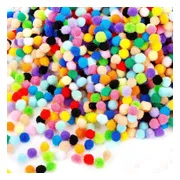 Allerion Gekleurde Pompons - 1100 stuks van 1 cm - Knutselen & Decoratie