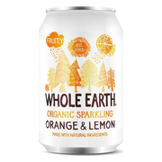 Whole Earth Organic Sparkling Orange & Lemon 330ML