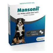 Mansonil All Worm Large Dog Tasty Bone Hond 2 stuks