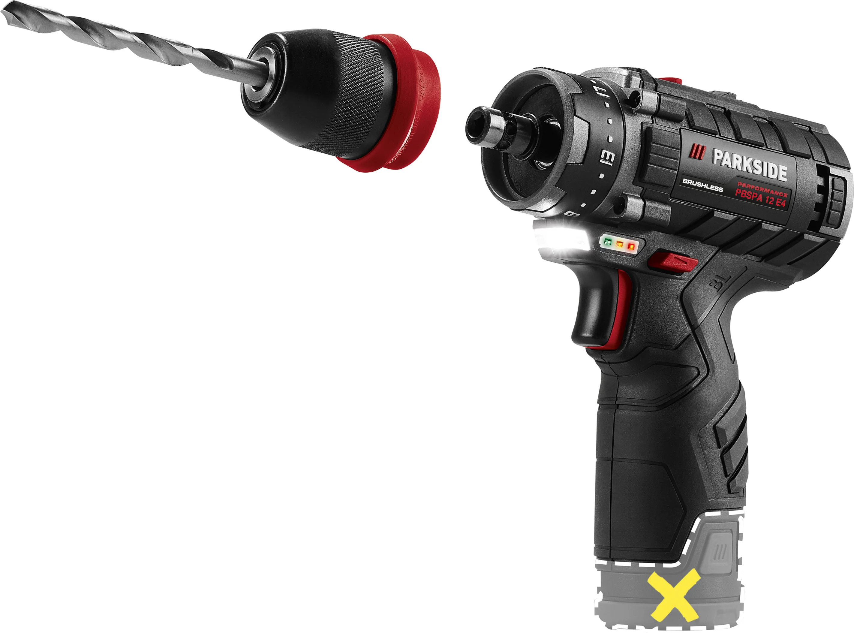 PARKSIDE PERFORMANCE Accu-schroefboormachine 12 V zonder accu en lader