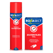 Roxasect Anti-Zilvervisjes Set - Spray tegen Zilvervisjes 400ml en Zilvervisjesval - 2 Stuks