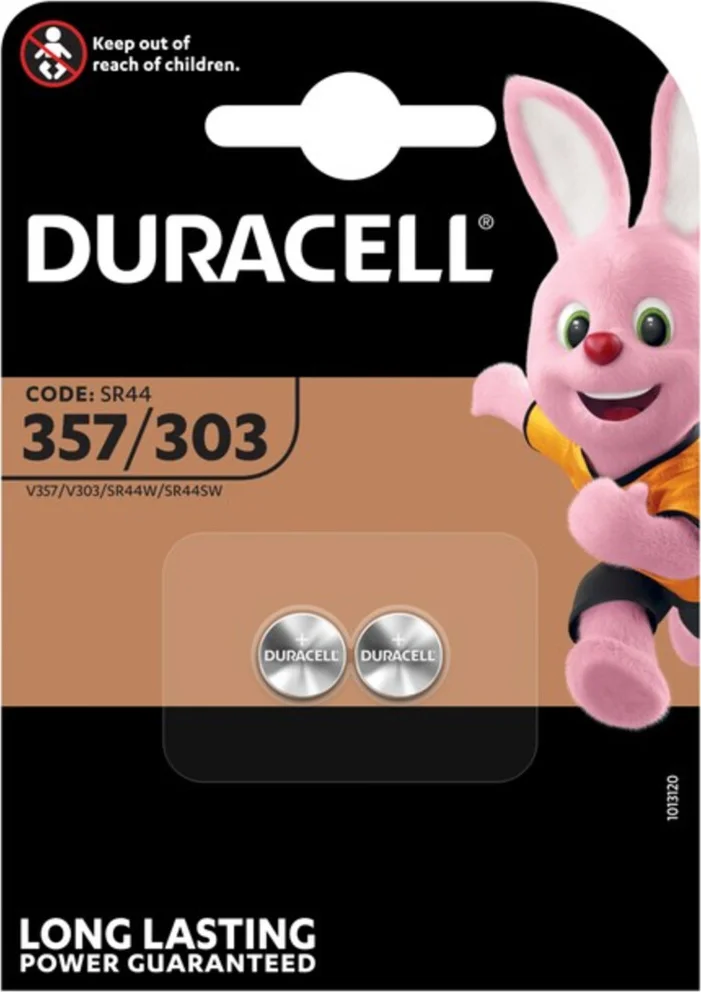 4x Duracell Knoopcelbatterijen 357-303 2 stuks