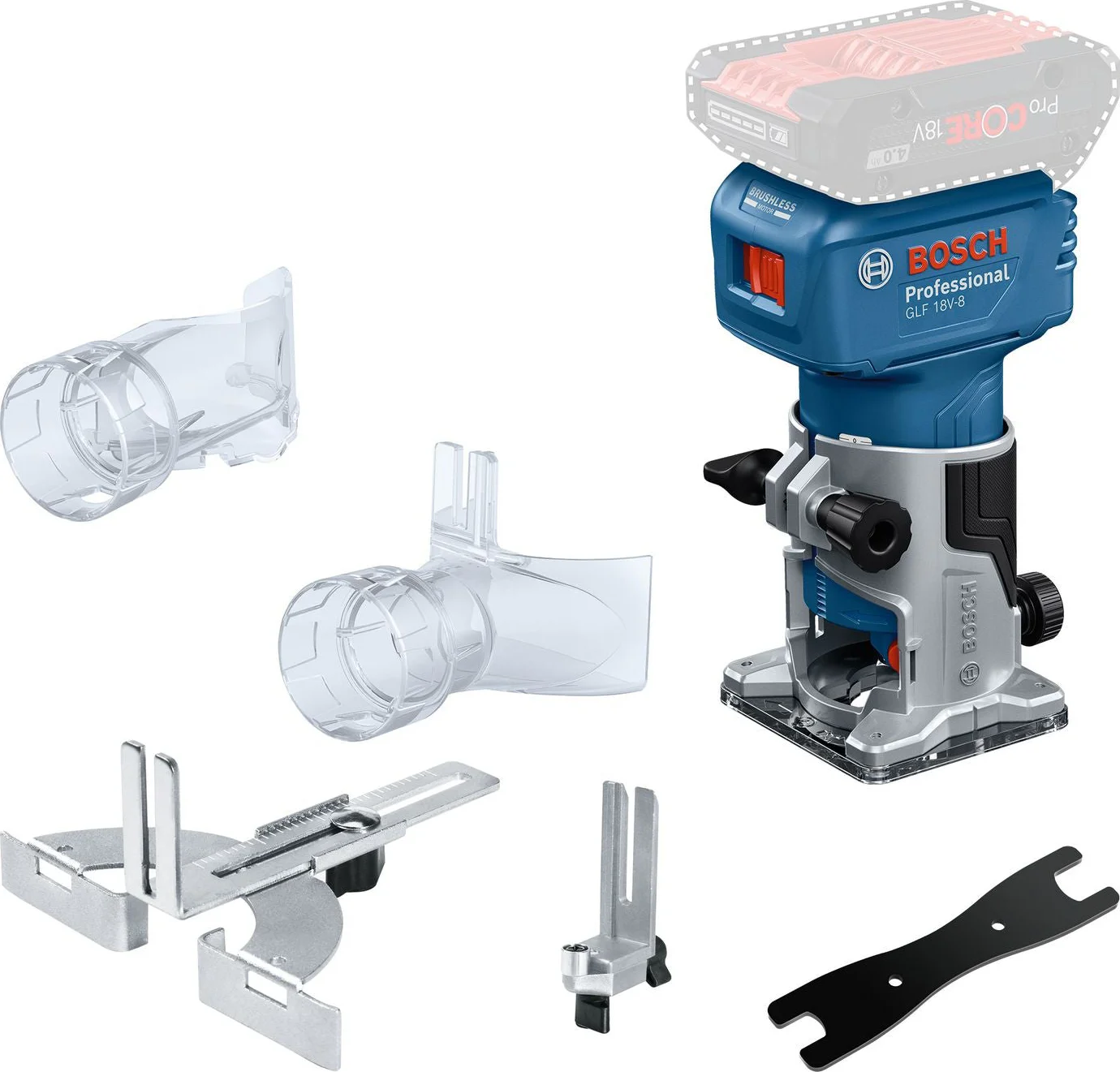 Bosch Professional GLF 18V-8 Accu kantenfrees 18V Basic Body - 06016C6000
