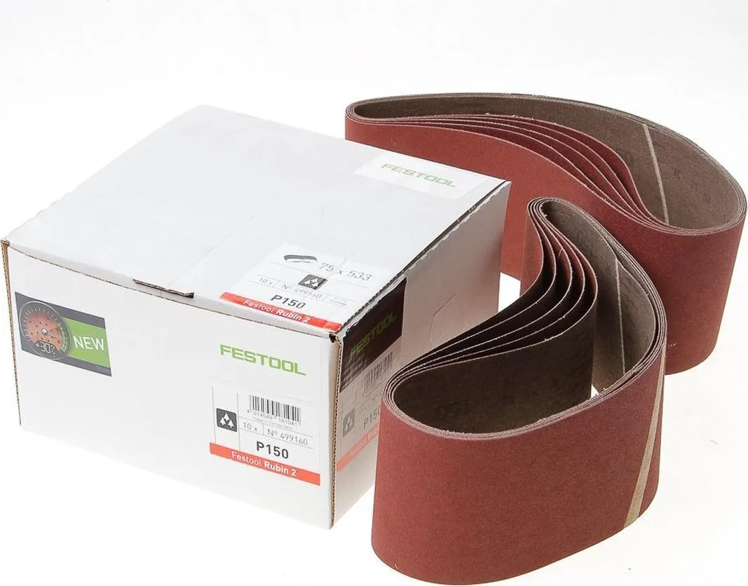 Festool Schuurband 533x75mm P150 Rubin 2 VE=10 - 499160